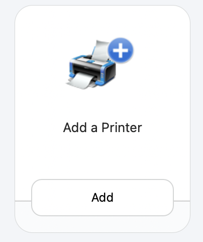 "Add a printer"